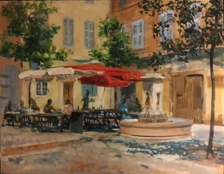 "Lunchtime in Aix" 46 x 36cm
£495 framed £425 unframed